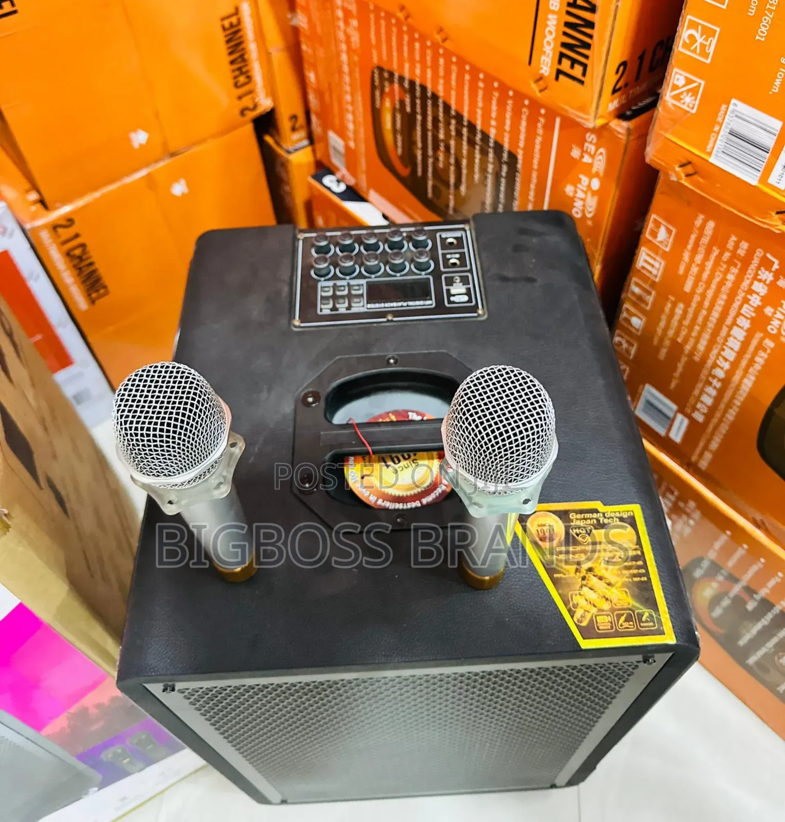 Kolav-128
 Rechargeble Speaker 
With 2 Wireless Microphone