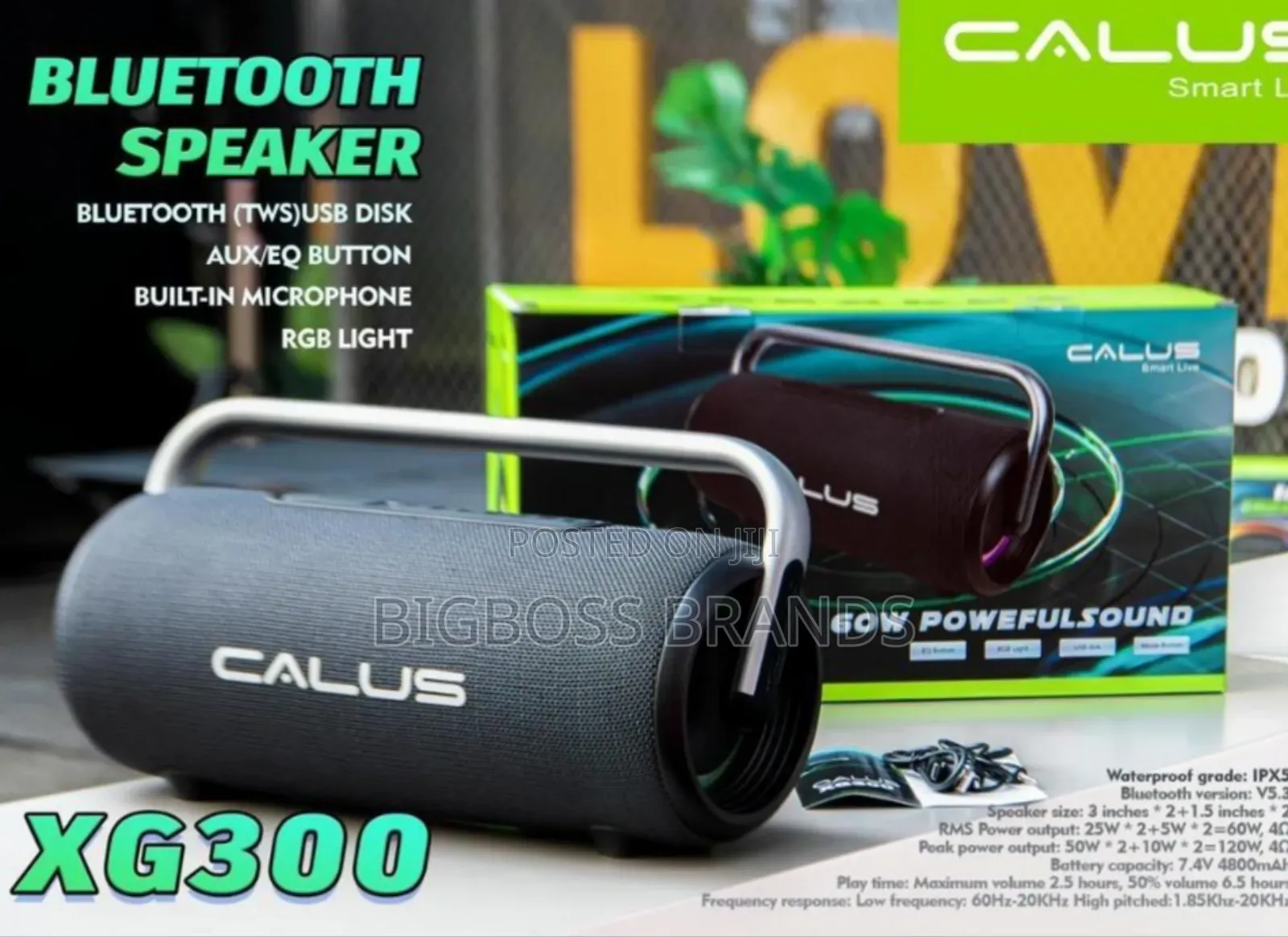 Calus Wireless Speaker Xg300 120w