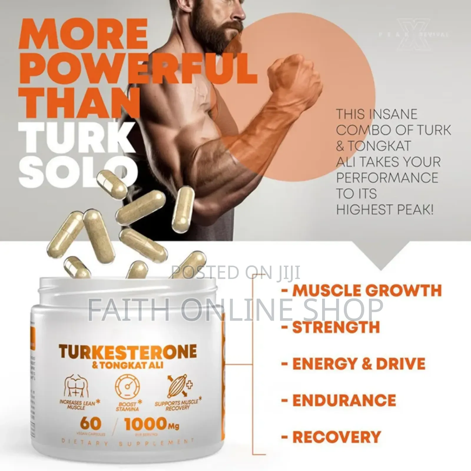Turkesterone Tongkat Ali 60 Capsule