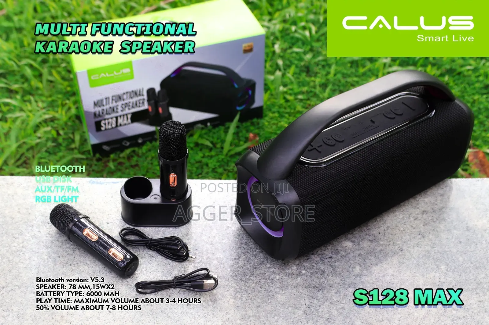 Calus S128max Wireless Karaoke Speaker With 2 Microphones