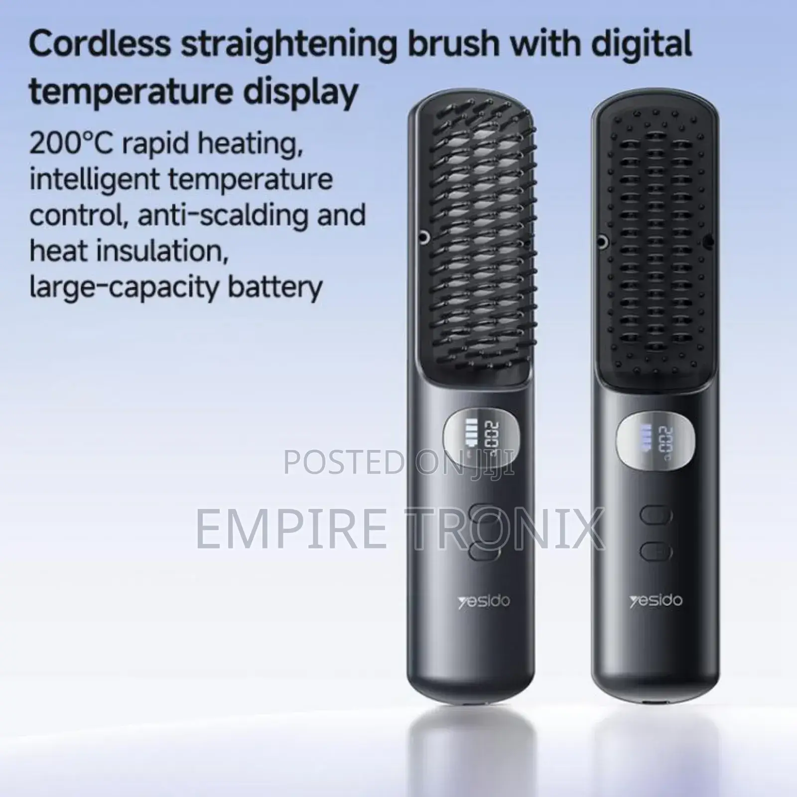 Yesido Mg23 Cordless Hair Straightener Brush