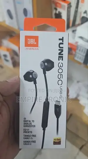 JBL Tune 305c Usb-C Wired Hi-Res Earbuds