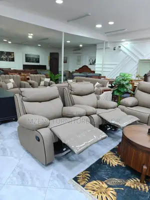 Recliner Sofas Set 3:2:1:1 Zote Zinafyatuta