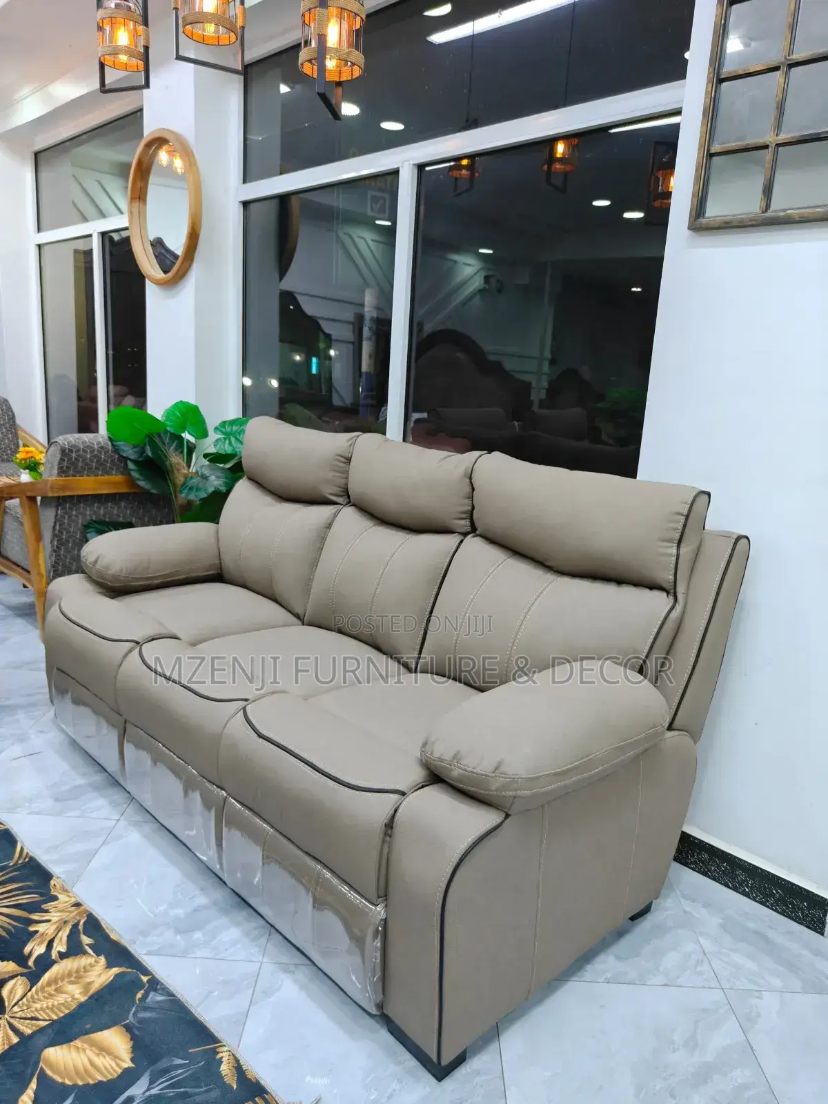 Recliner Sofas Set 3:2:1:1 Zote Zinafyatuta