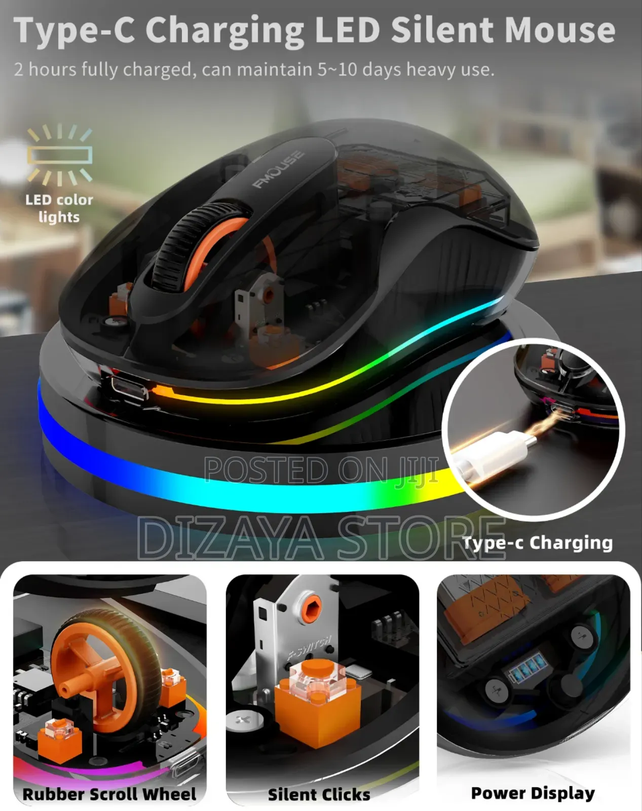 Classic Wireless Gaming Mouse Type C