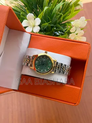 Cartiel Classic Watch for Ladies Silver Gold and Green
