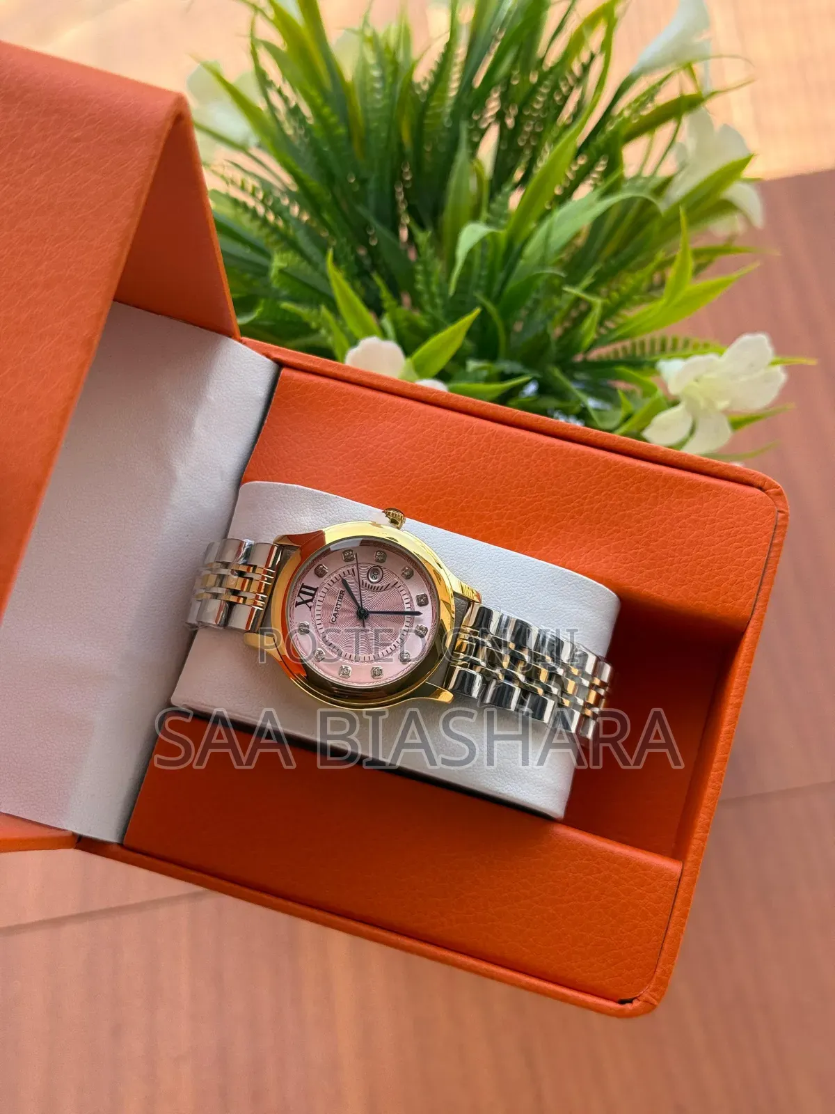 Cartiel Classic Watch for Ladies Silver Gold and Pink