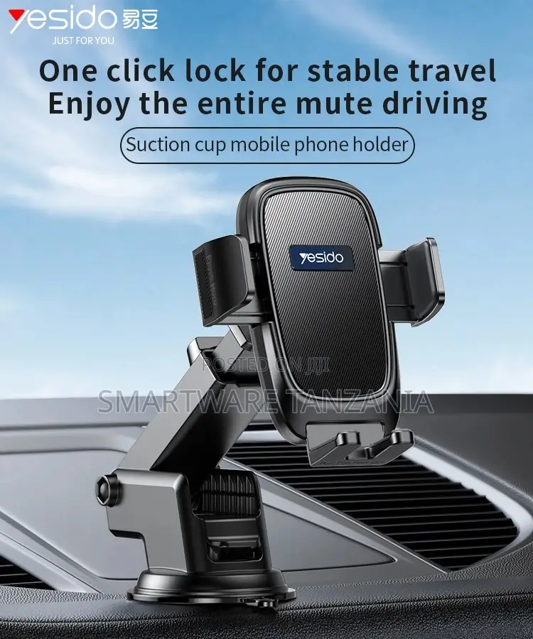 Yesido C262 Car Phone Holder Suction Cup Windshield 360 Rotation