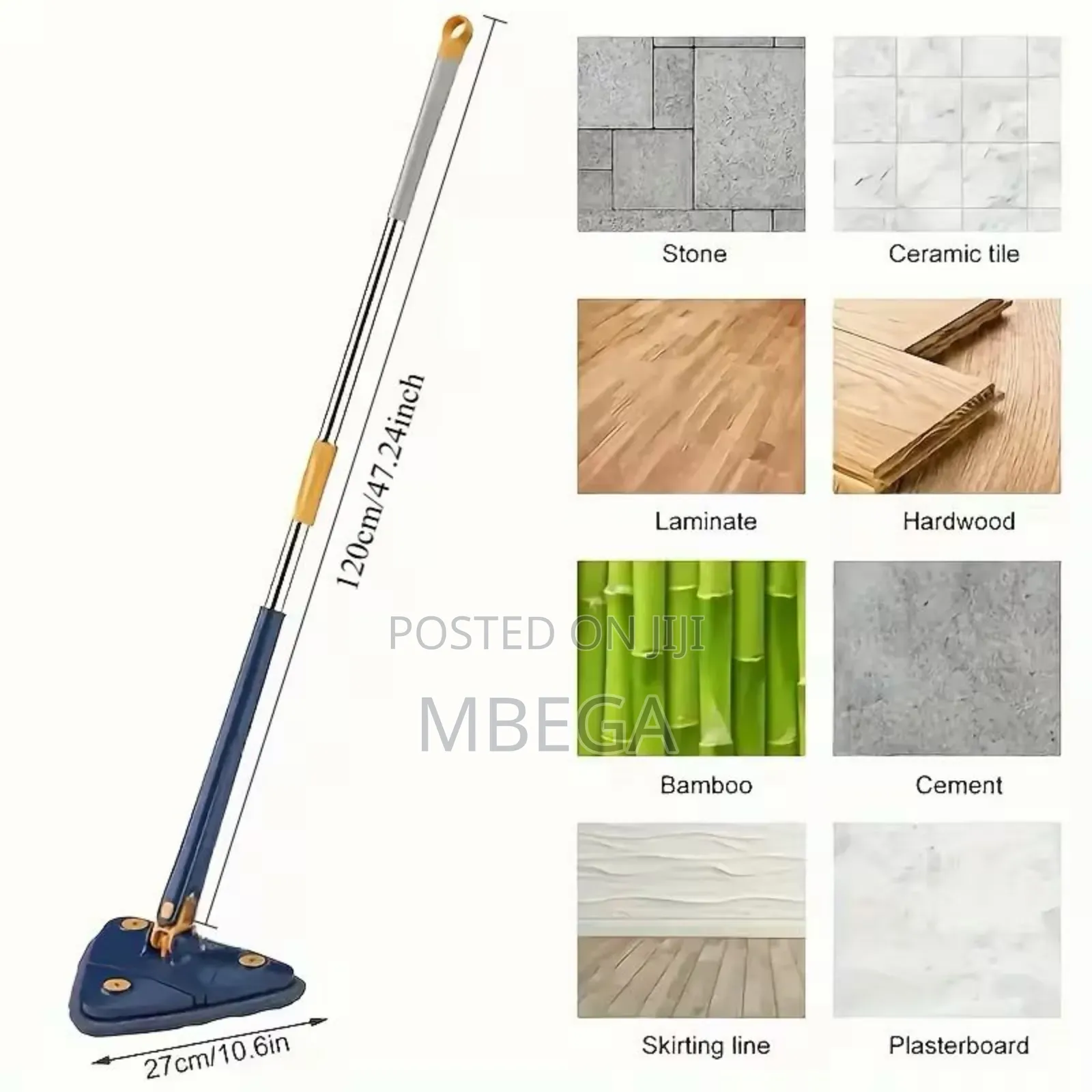 Triangular 360 Degree Rotating Mopper