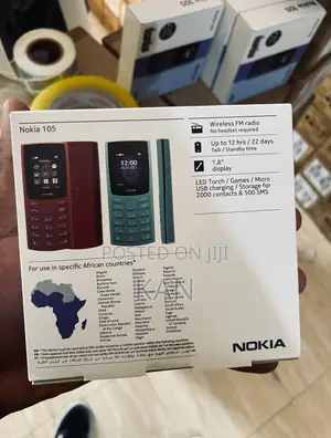 New Nokia 105 4G Black