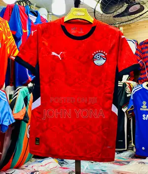 Egypt 2025 Home Jersey in Red and Black
