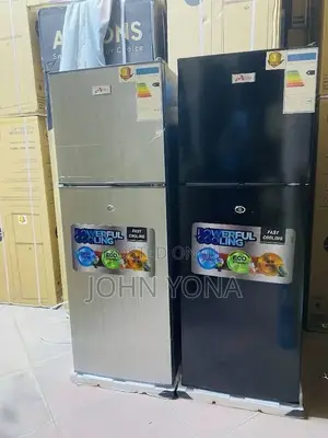 Aero Double Door Refrigerator 140l (Ard-140) Black Silver