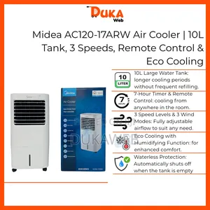 Midea Ac120-17arw Air Cooler – 10l Tank