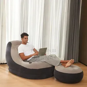 Inflatable Air Sofa +Pump + Foot Rest