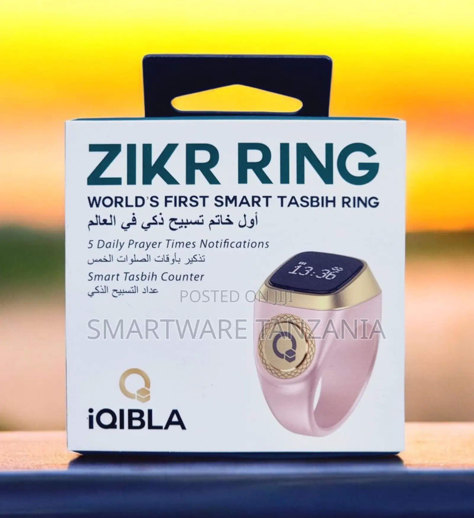 Iqibla Zikr Ring a Smart Prayer Notification Tasbih Tracker Ring