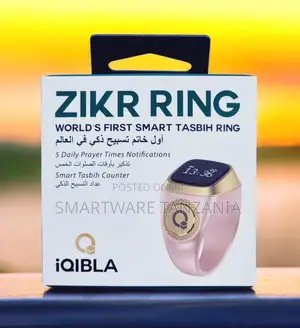Iqibla Zikr Ring a Smart Prayer Notification Tasbih Tracker Ring