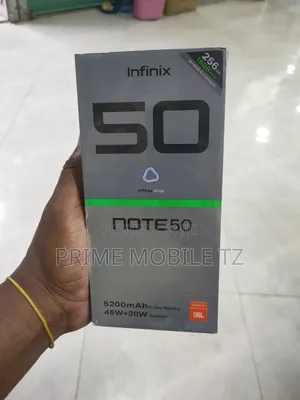 New Infinix Note 50 4G 256 GB Black