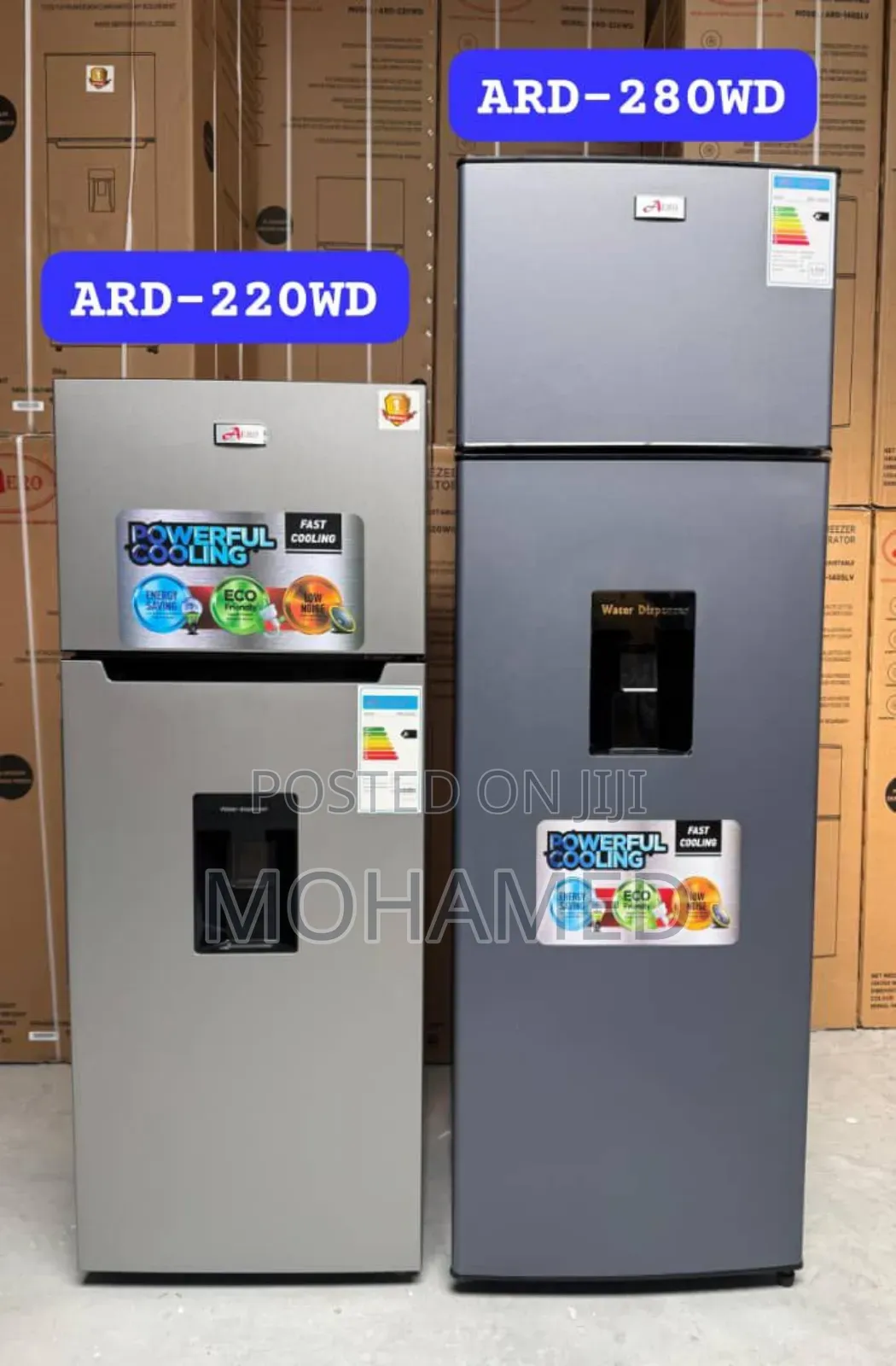 Aero Double Door Refrigerator 220l 280l