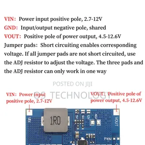 Boost Voltage Regulator Step Up 6a,Input 2.7v-10v To 12v,9v,12v Adjust