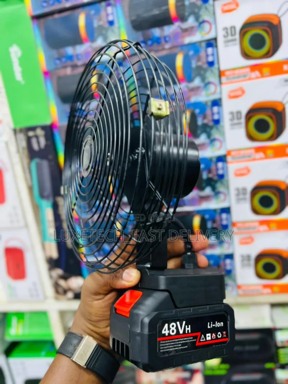 Portable Lithium Electric Fan (Rechargeable Cordless Fan)
