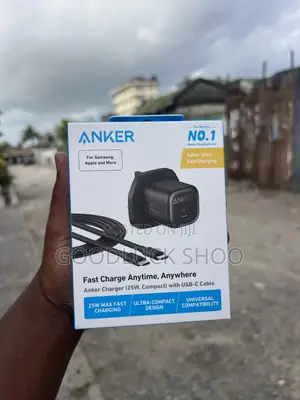 Anker Charger (25w, Compact) With Usb-C Cable