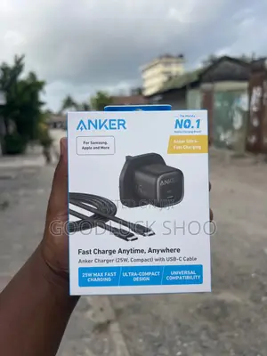 Anker Charger (25w, Compact) With Usb-C Cable