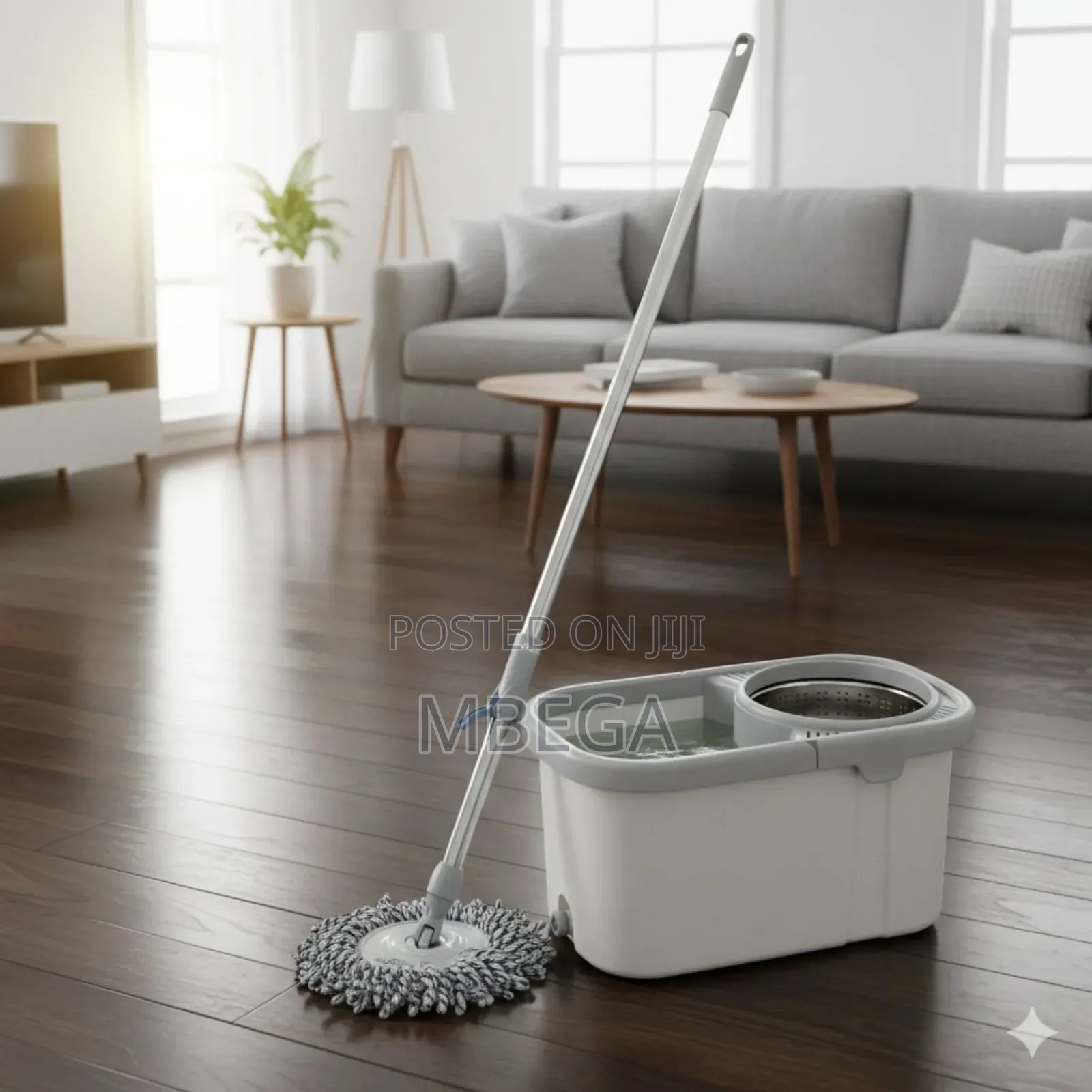 Steel Rotary Mop and Bucket