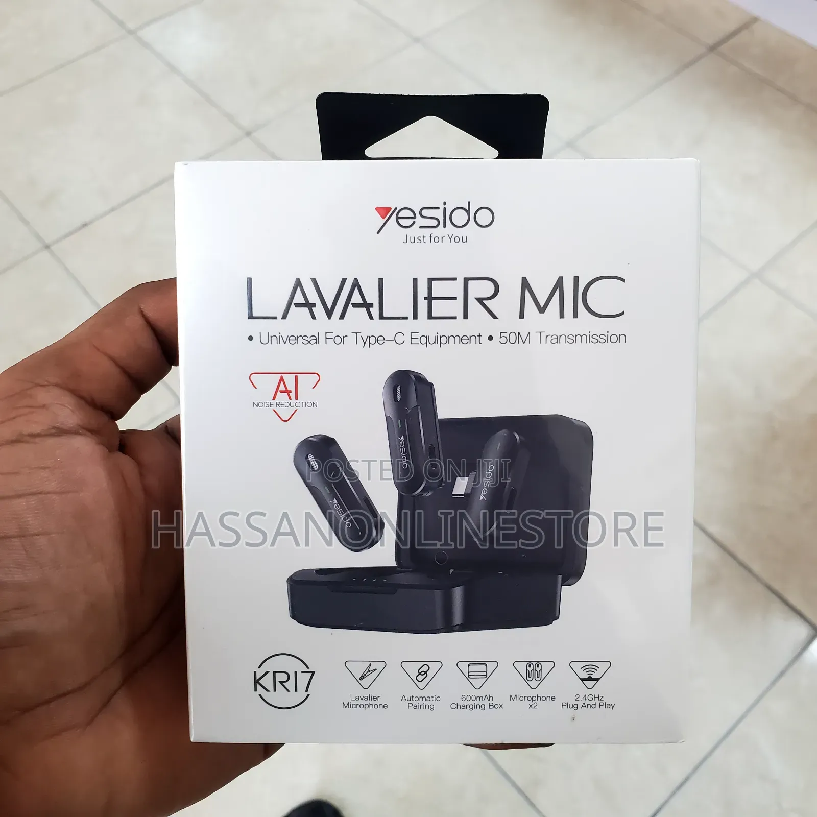 Yesido Kr17 Wireless Lavalier Microphone Kit