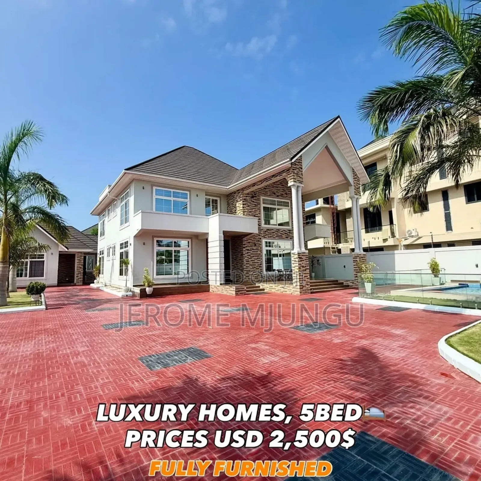 Furnished 5bdrm House in Mbweni for rent