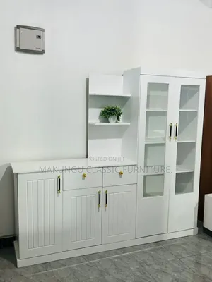 Kitchen Cabinet Milango Mitano Rangi Nyeupe
