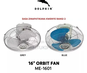 Orbit Fan 16" Orbit Fan 
(1601)
Available Colours 
 Blue 
 Grey