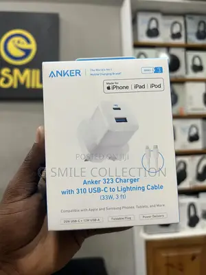 Anker 323 Charger With 310 Usb-C to Lightning Cable (33w, 3 Ft)
