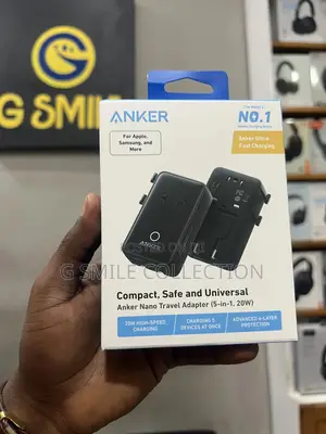 Anker Nano Travel Adapter (5-in-1, 20w)