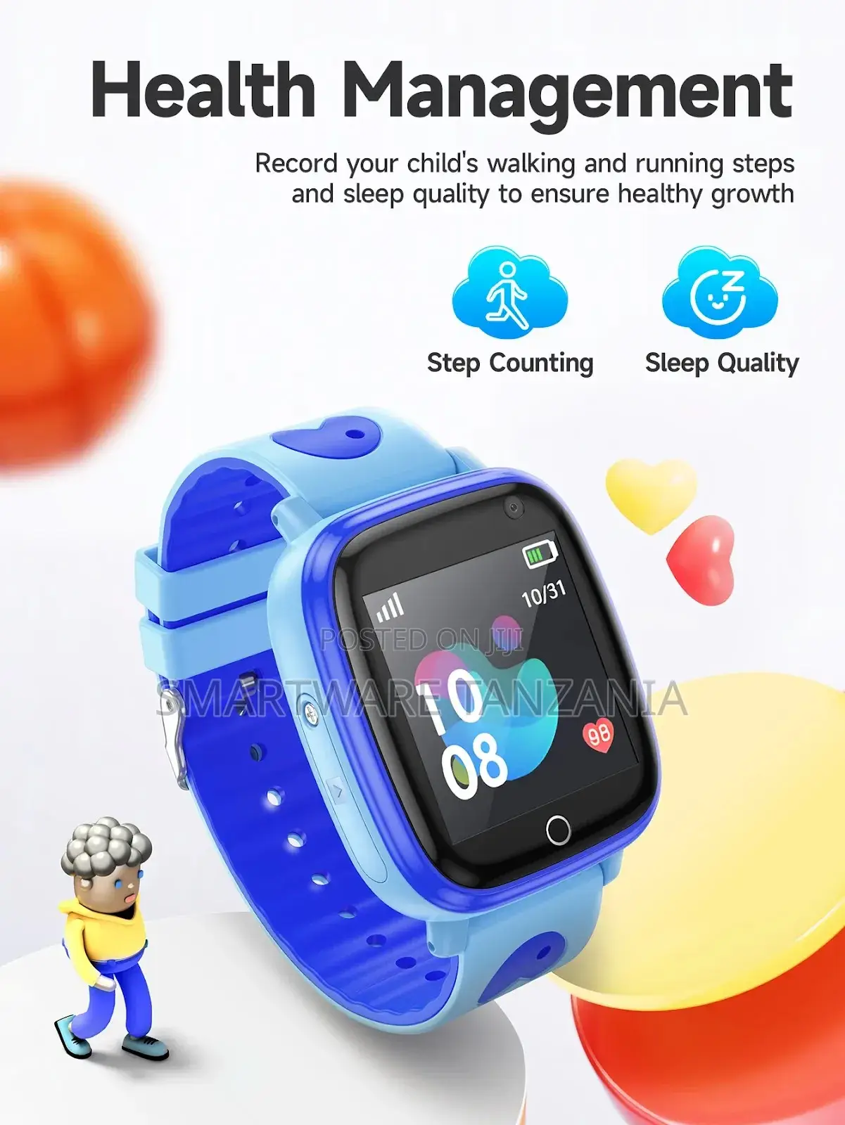 Hoco Y106 Kids Smart Watch 4g Video Call Gps Tracker Blue Boys