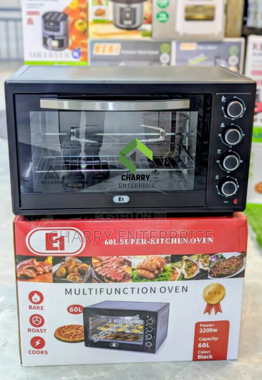 *Pmc Multifunction Oven 60l Bake, Roast, Cooks 2200watts.*