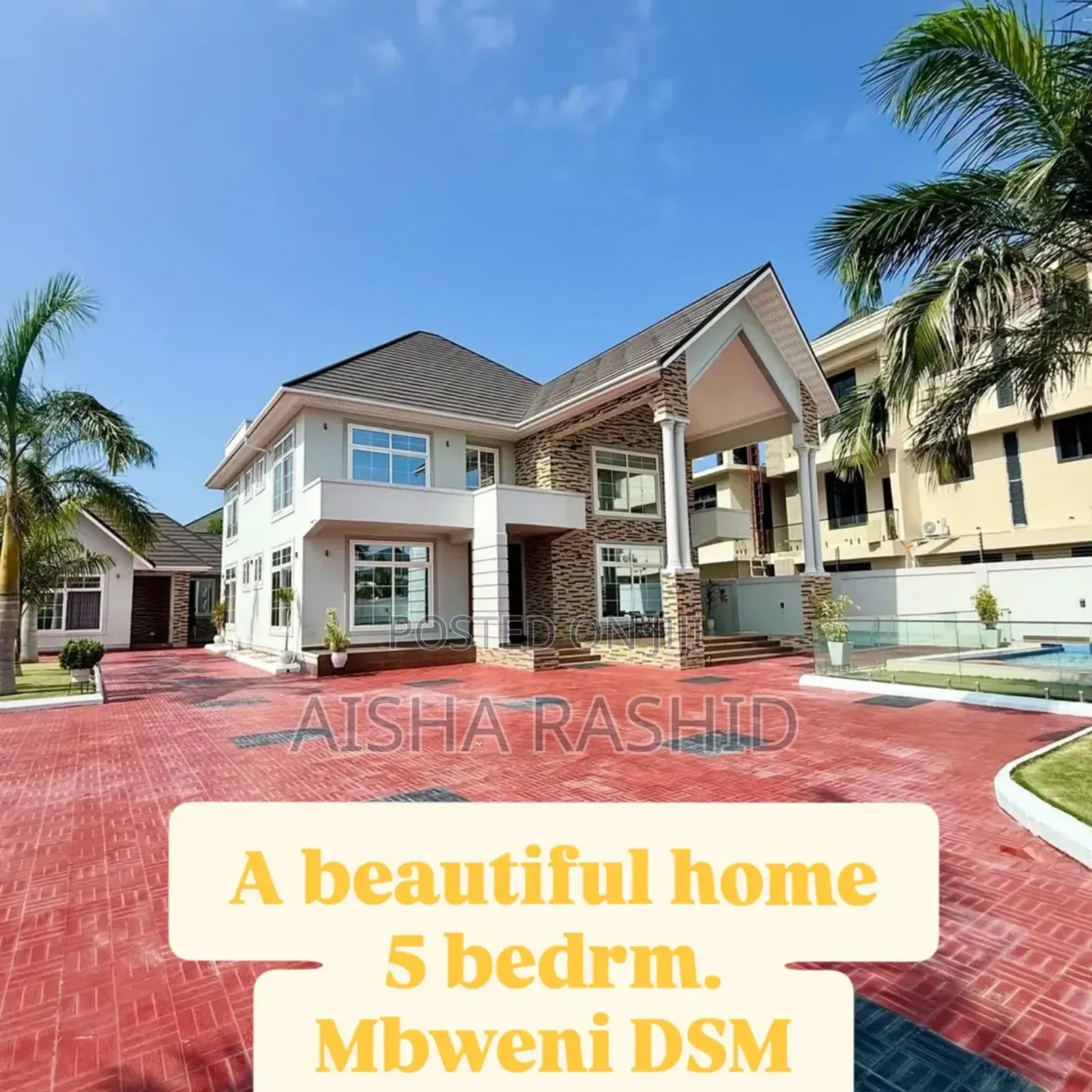 Furnished 5bdrm House in Mbweni for rent