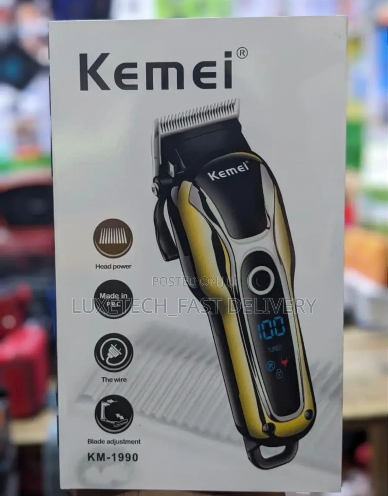 Kemei Km-1990 Professional Rechargeable Hair Clipper