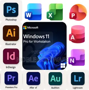 Windows 11 Pro for Workstations + Adobe Suite 2025 + Office 2024