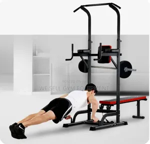 Power Tower Bench With 50kg Dumbbells Set