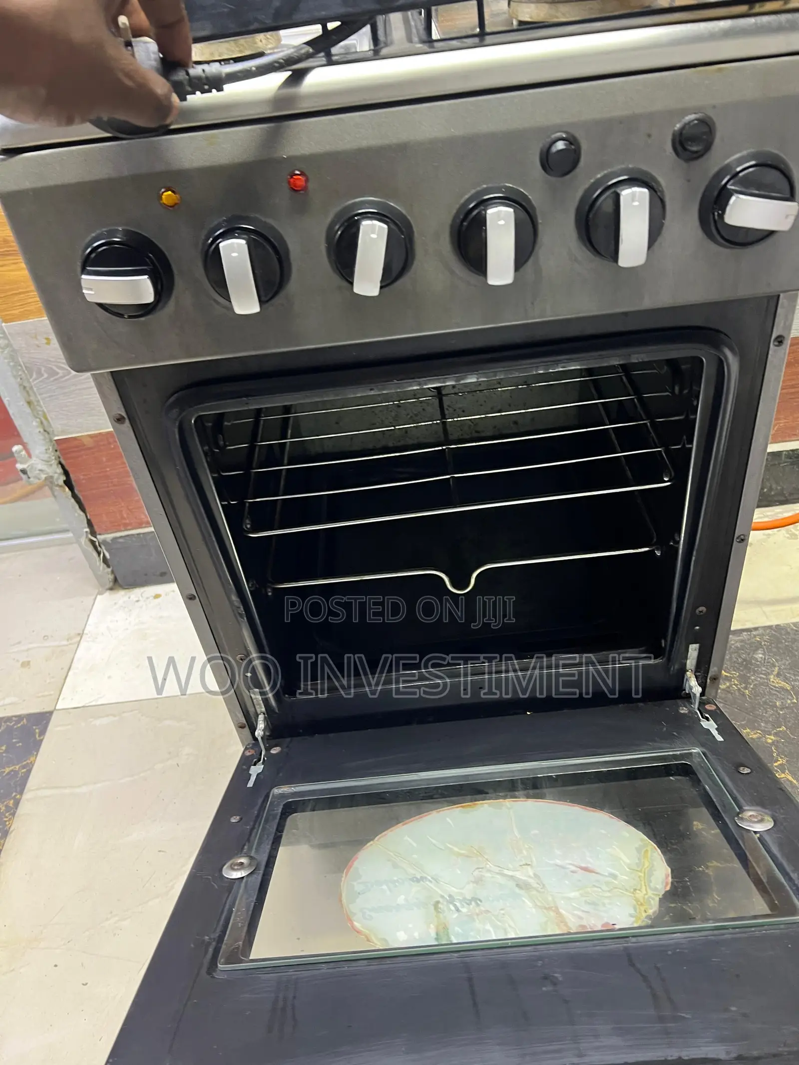 Gas Cooker Stove Umeme 1 Gas 3 Na Oven Yake Clean Sana Na Bei Nzuri