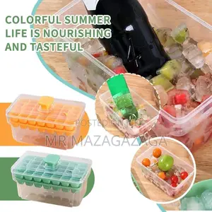 Ice Cube Tray With Lid Storage Box