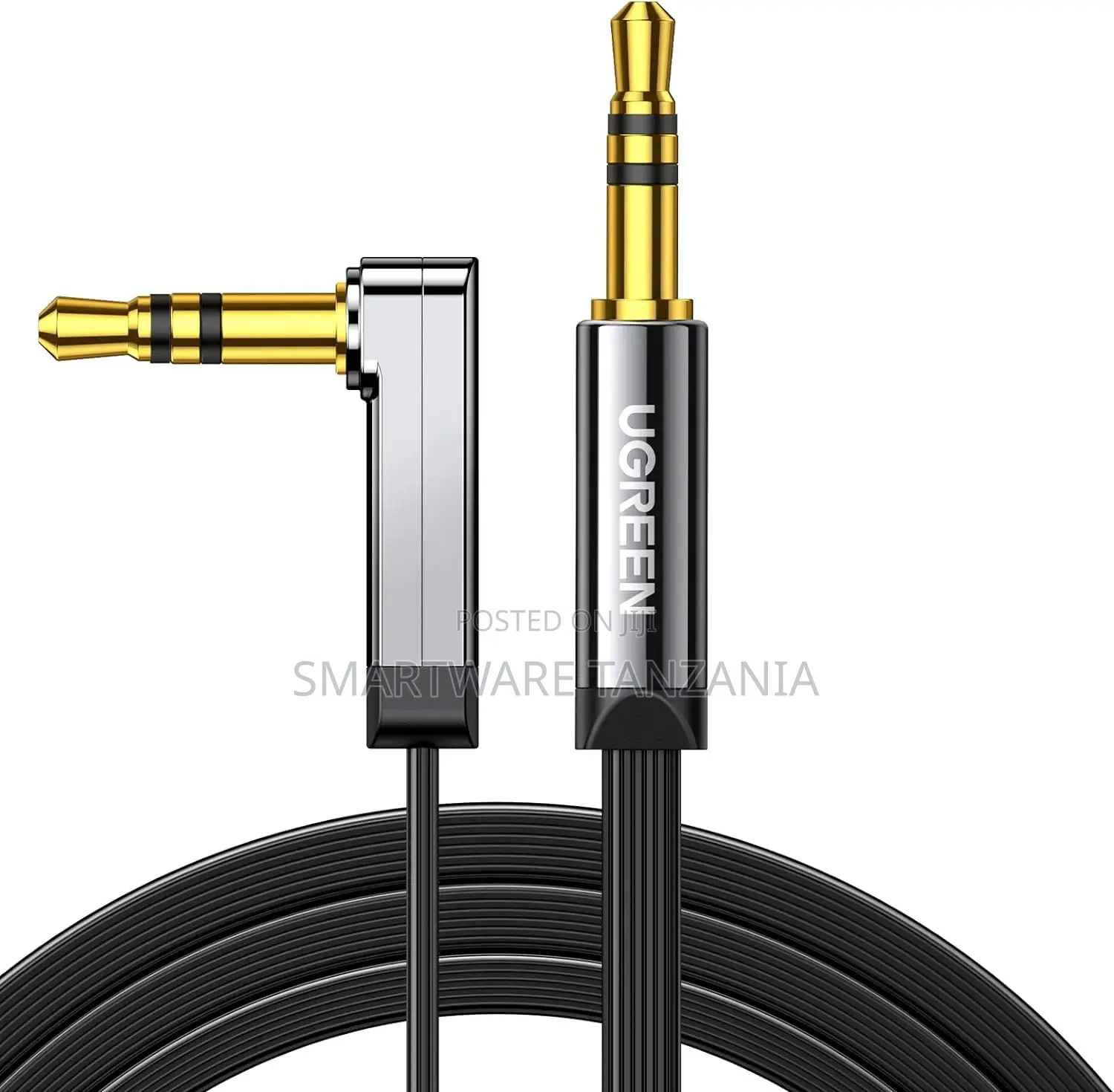 Ugreen 3.5mm Aux Cable 90 Degree Angle Plug For Car Stereo Speaker