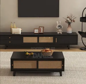 Living Room Set Rangi Ni Black Color