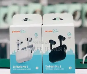 Porodo Blue Earbuds Pro 2 Wireless Deep Bass –