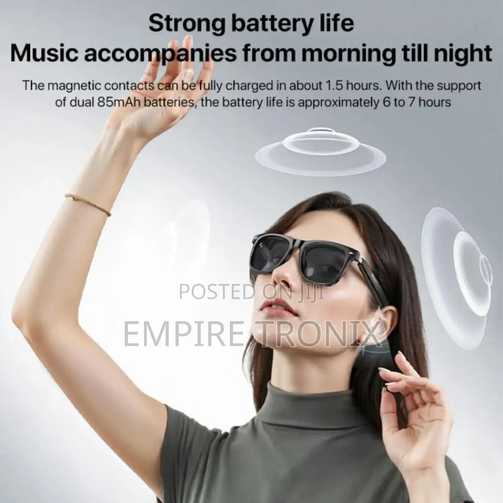 Yesido Io35 Smart Music Glasses Ip54 Black