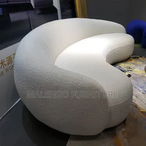 Dolphin Sofa Set of 3 Seaters, Rangi White