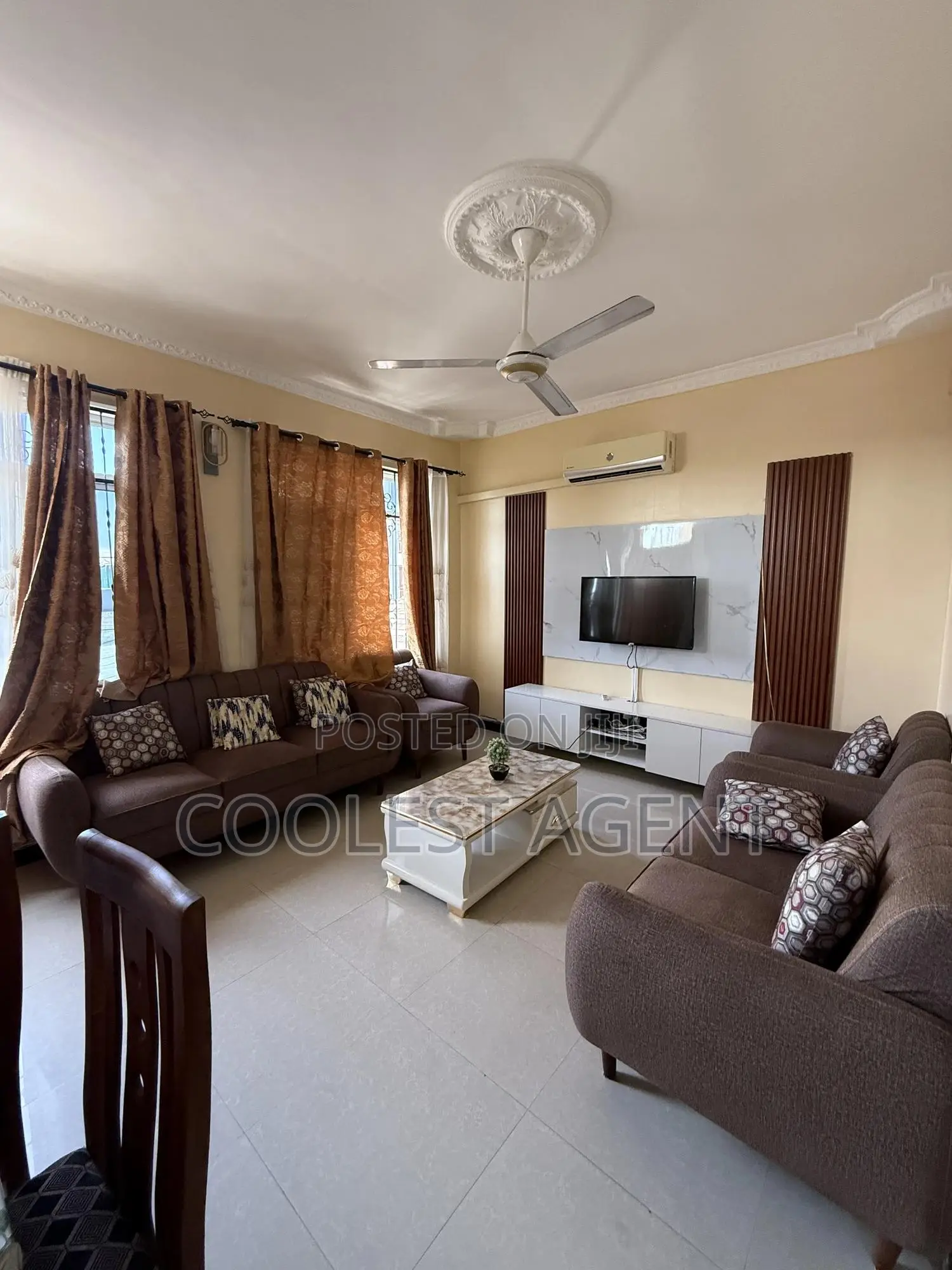 Furnished 3bdrm Apartment in Coolest Estate, Msasani for rent