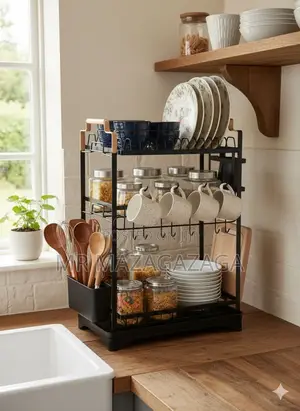 3-Tier Drying Rack Black