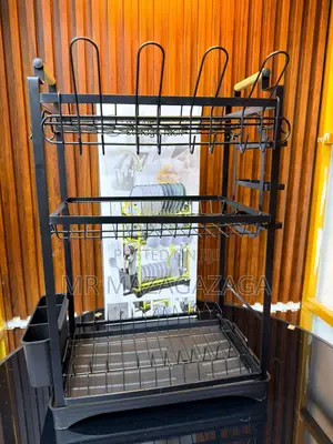 3-Tier Drying Rack Black
