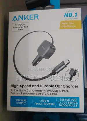 Anker 75w Usb-C Car Charger